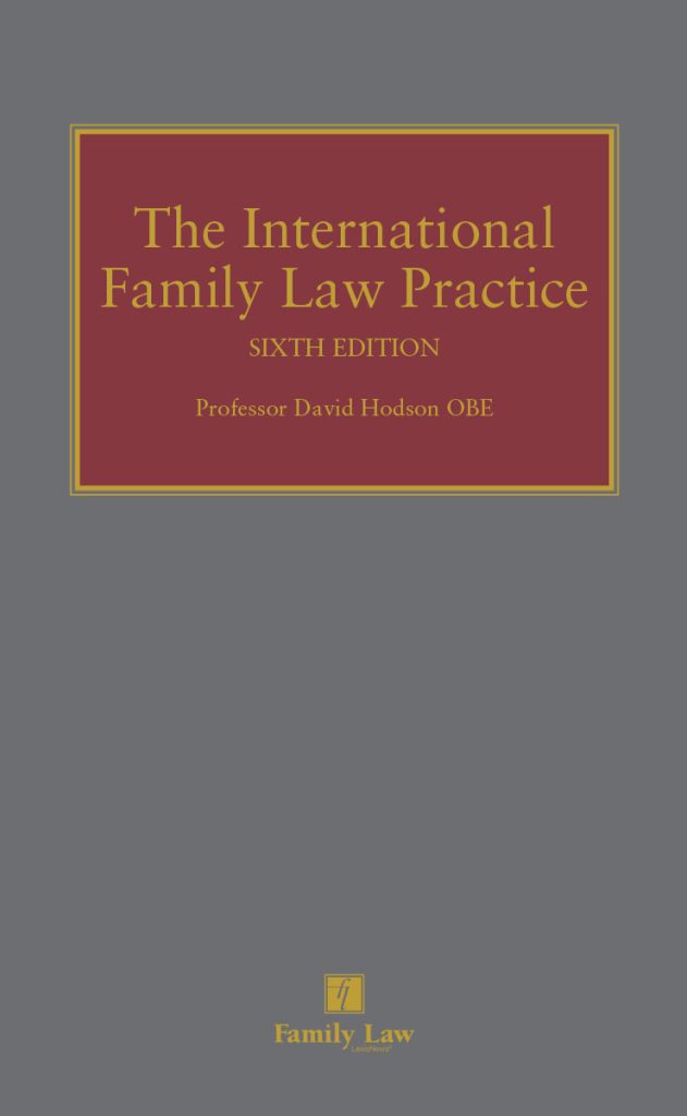 Book - International Family Law Practice (Sixth Edition) 2021 David Hodson